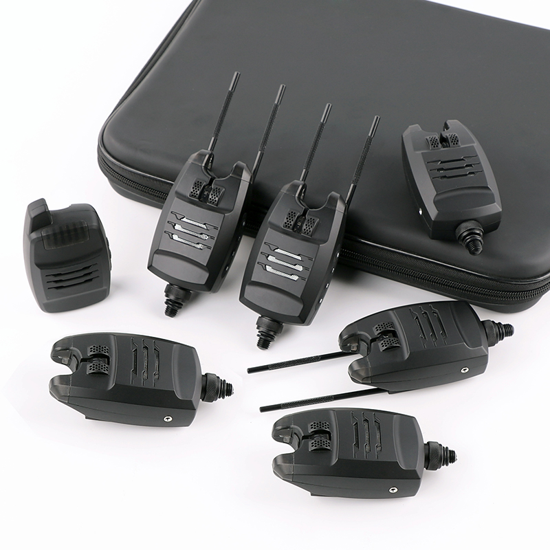 Bite Alarm - FA214-6 อุปกรณ์ตกปลาคาร์พ ไฟ LED สีสันสดใส เครื่องเตือนการกัดปลาแบบไร้สาย
