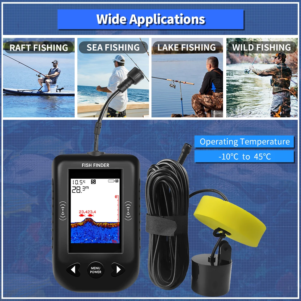 เครื่องหาปลา Erchang XF03 45 อ - Fish Finder Transducer บทวิจารณ์และราคา