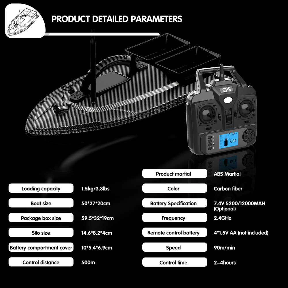 เรือ V070 12000มิลลิแอมป์/5200 - Fish Finder Gps บทวิจารณ์และราคา